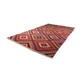 Anatolian handmade kilim rug 274 cm x 157 cm
