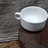 Coffee set 5 cups with Mehun white porcelain milk pitcher (France)