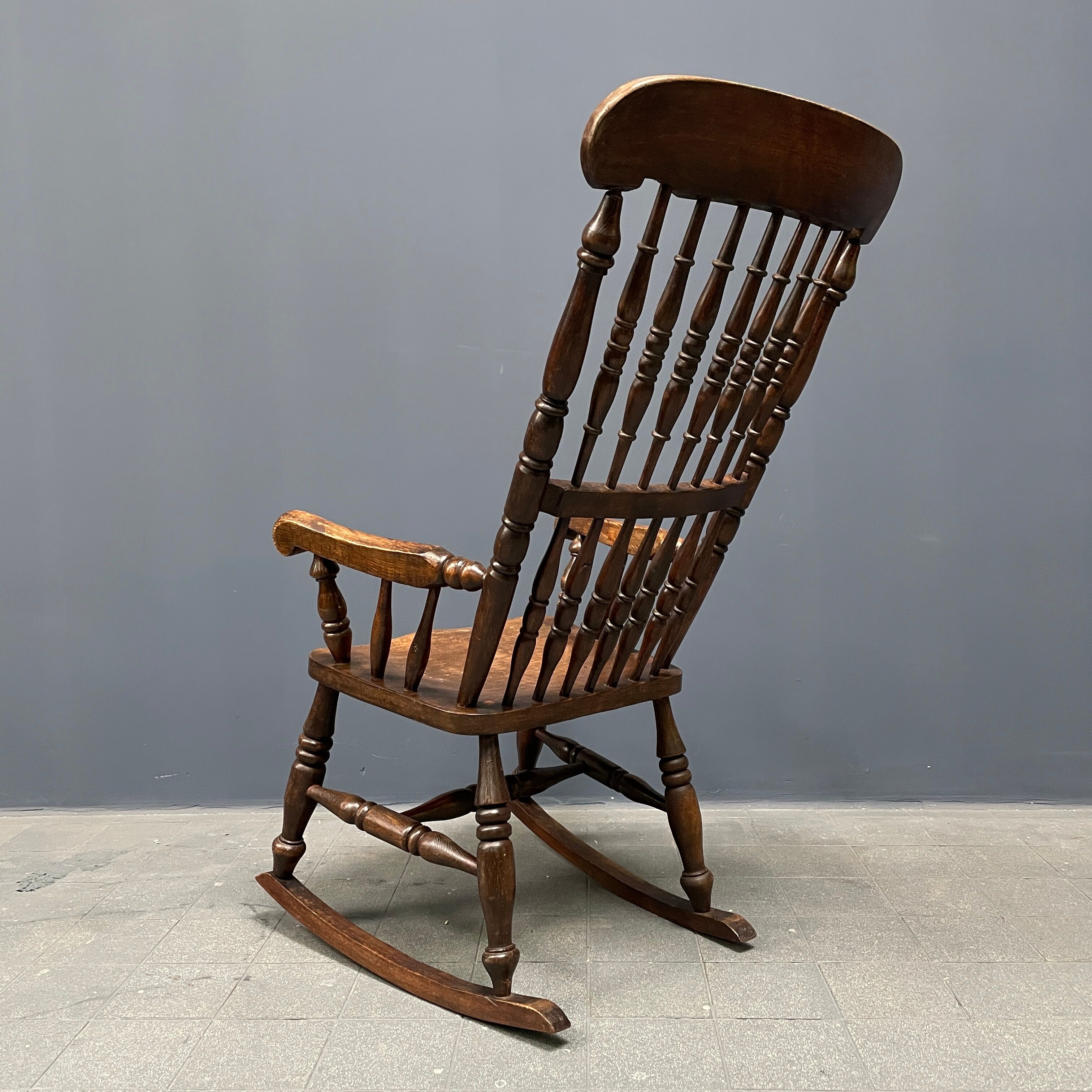 Antique Dutch rocking chair from the early 1900s