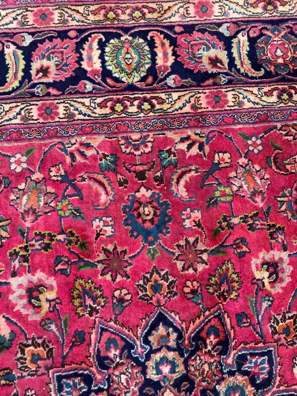 Tapis vintage persan mashhad 250x340 cm