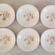 Assiettes creuses en faïence Lunéville Badonviller k & g décor tulipe vintage
