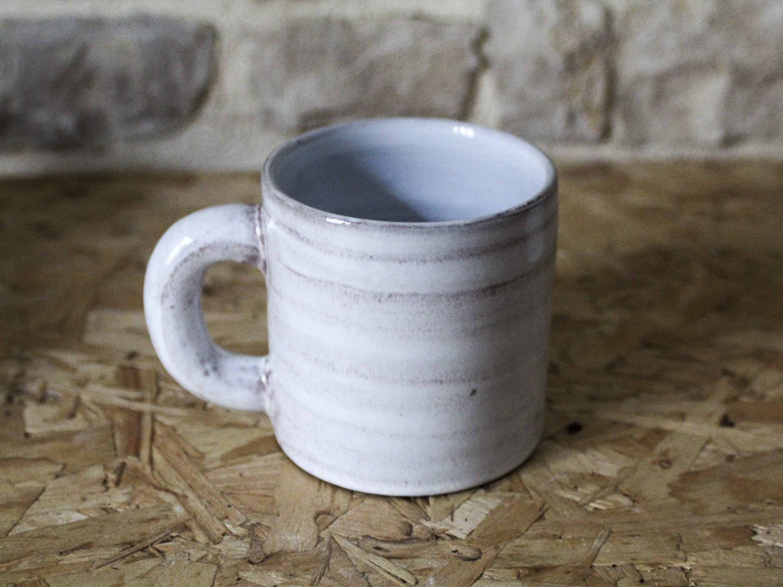 Set of 4 ceramic mugs Grandjean-Jourdan Vallauris 70s