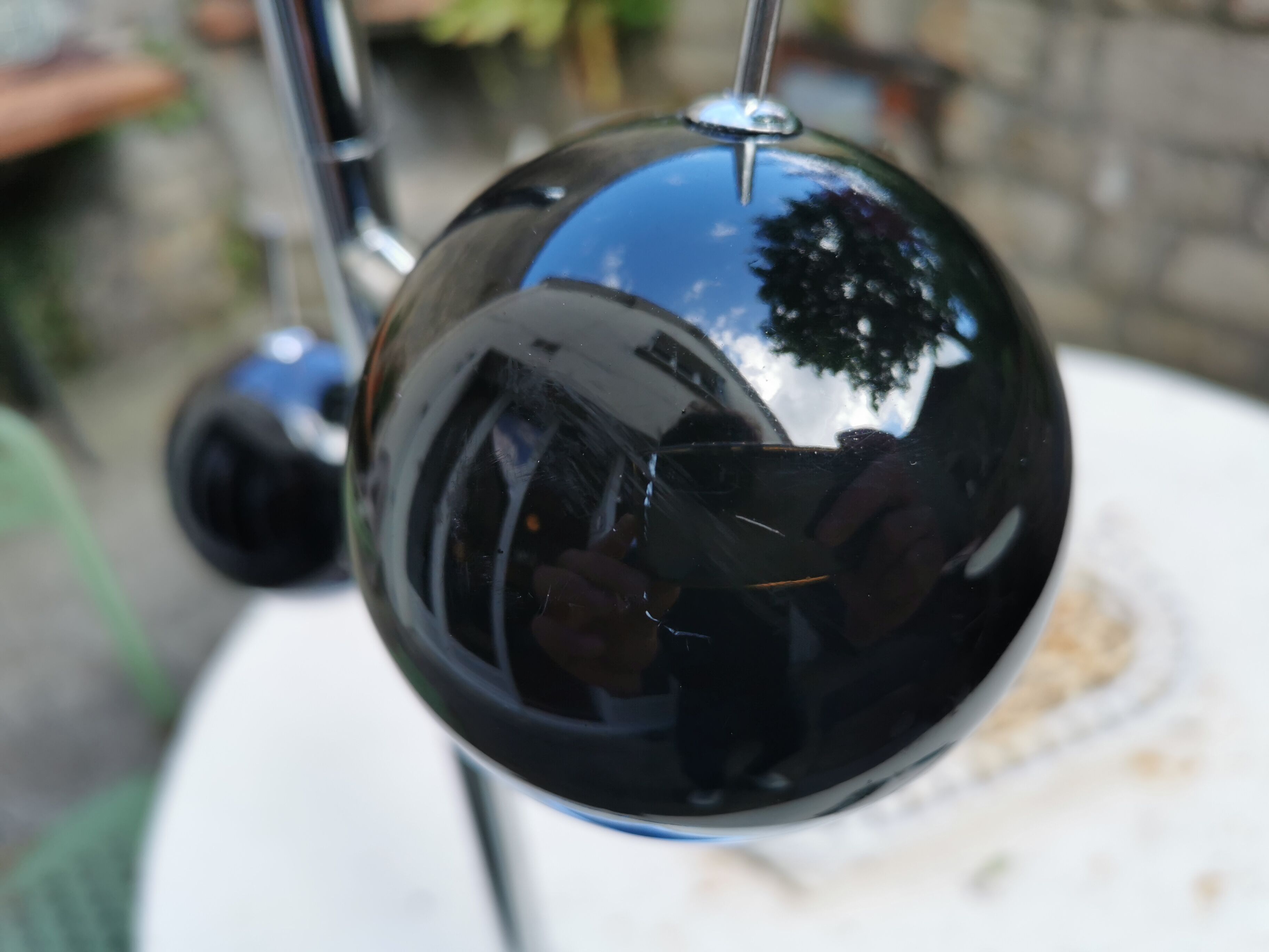 Vintage eyeball lamp Seylumière Hary