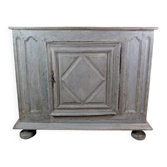 Original Painted Food Cabinet Grey Colour, Spanish Origin From 1720s