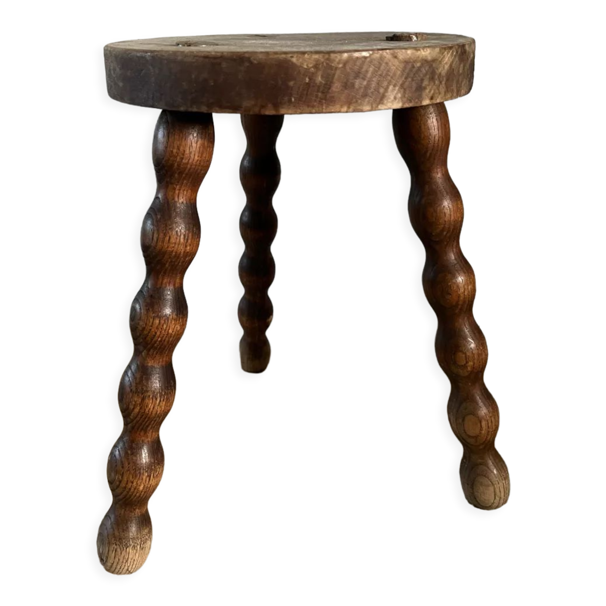 Wooden tripod stool