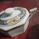1 pot pourer and sugar porcelain of Limoges Voisin Art Deco