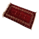 Vintage Afghan tribal prayer rug, hand-knotted from the 1950s.