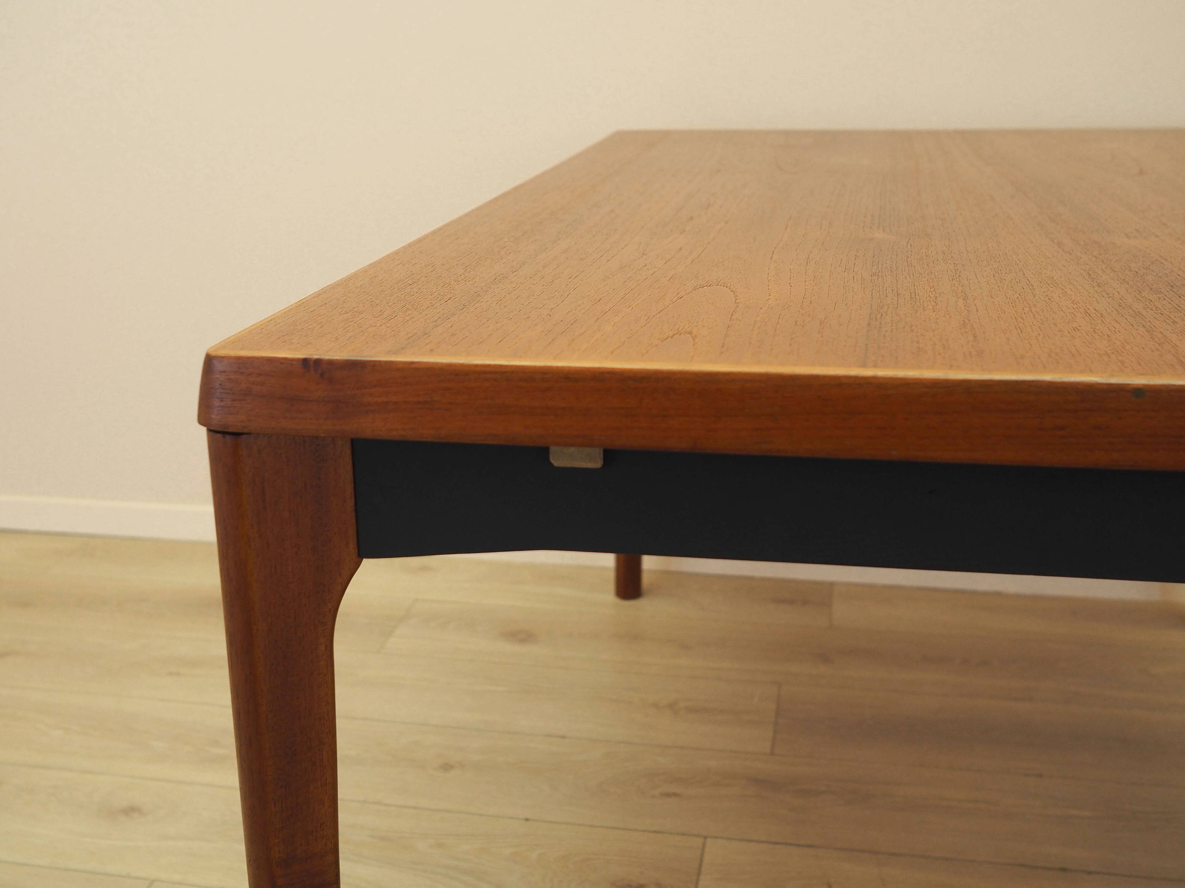 Teak extending dining table Henning Kjærnulf, Vejle, 1960s