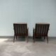 Paire de fauteuils scandinaves Thonet