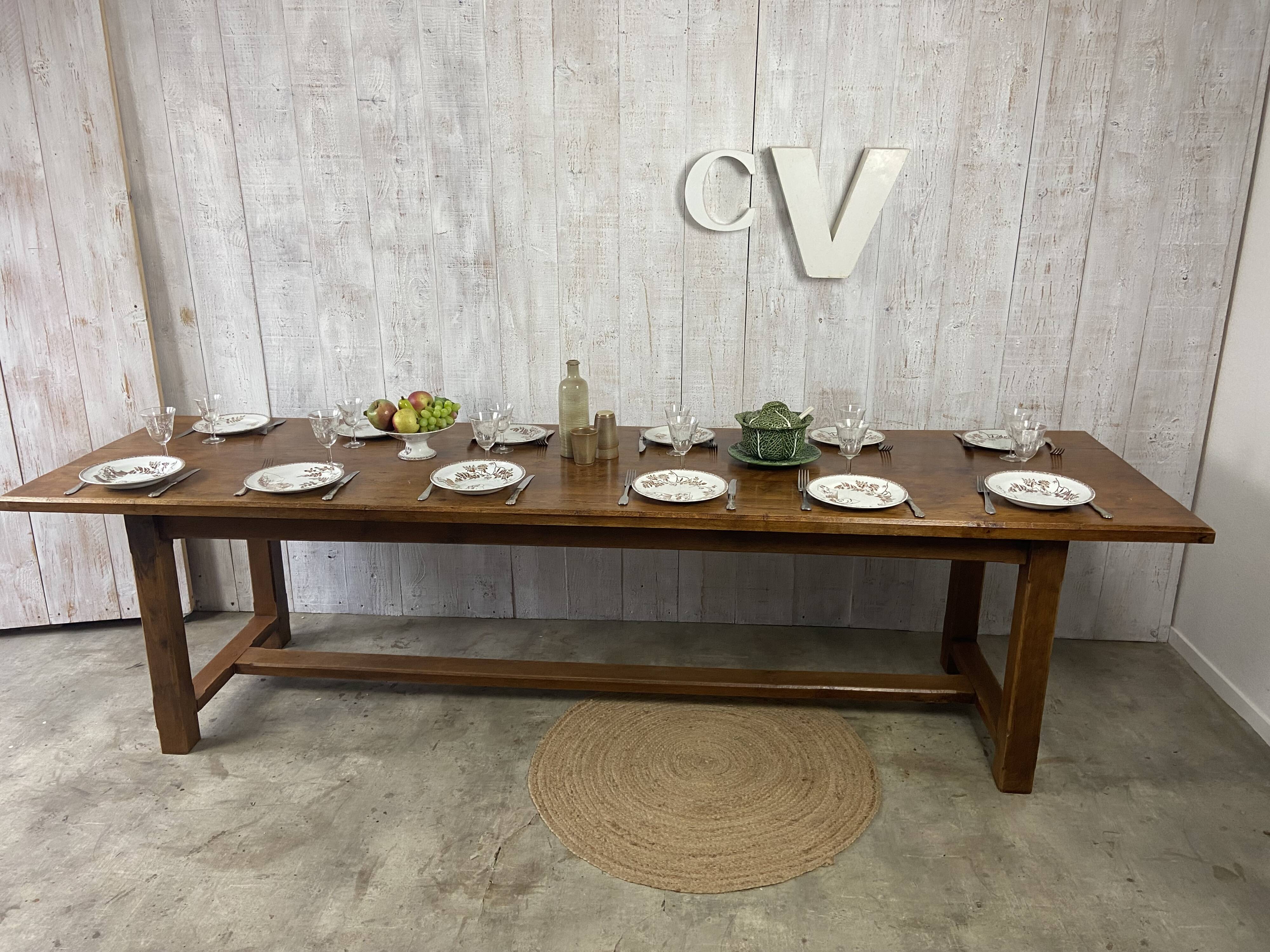 Table de ferme 280x77cm