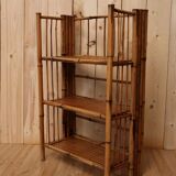 Foldable bamboo shelf