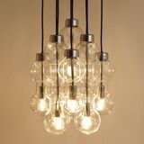 Impressive cascading hourglass chandelier Doria, Space Age, Germany, 1960s.