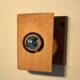 Vintage raw clay chamotte wall light, Guy Bareff, France 1970