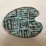 Empty pocket painter's palette geometric patterns