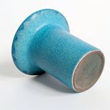 Vase Ceralux par Ceramano, Hans Welling, bleu turquoise, années 60