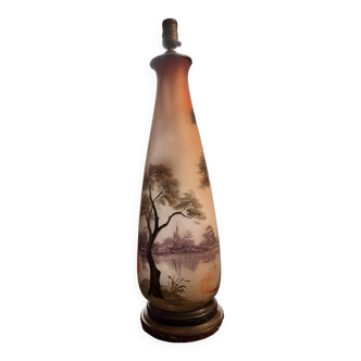 Leune vase/lampe en verre