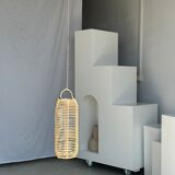 Small lantern-shaped rattan suspension H35 D15