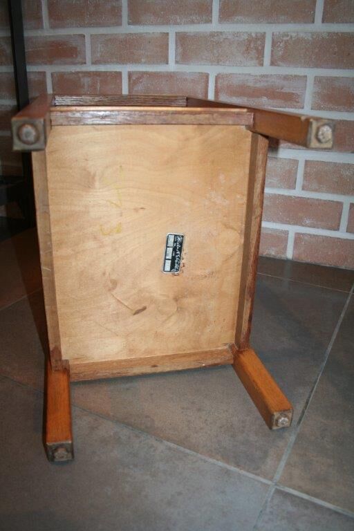 Vintage English bedside wood small format