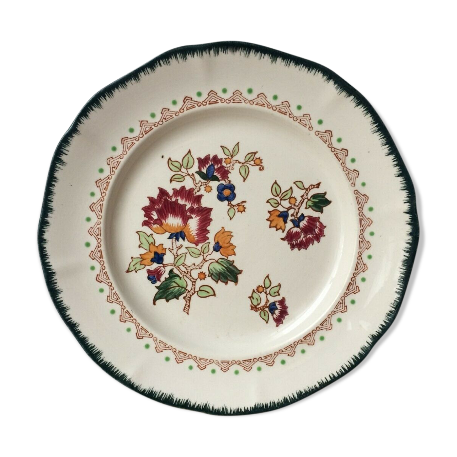 Flat plate décor Shanghai Longwy France