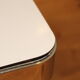 Table from the 70's formica in white and stainless steel