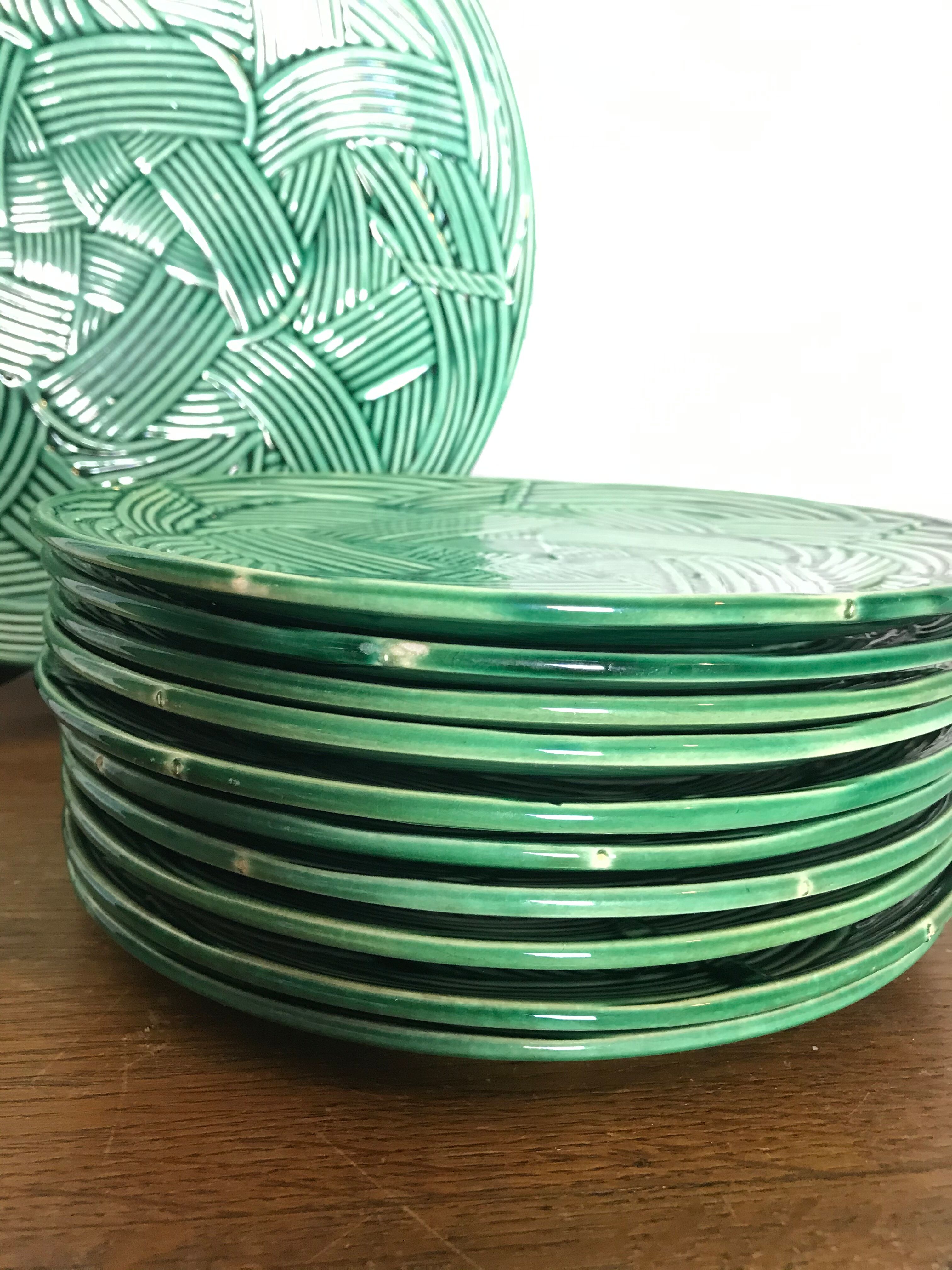 Set of 10 Gien Plates