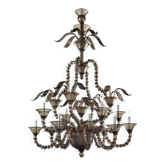 Chandelier en verre de Murano Fumé moderne fait à la main par Simoeng pour Simoeng