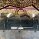 1970 chrome and smoked glass coffee table
