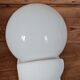 Paire d'applique en opaline blanche