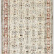 Tapis persan vintage à motif floral