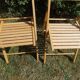 pair of vintage wooden folding chairs
