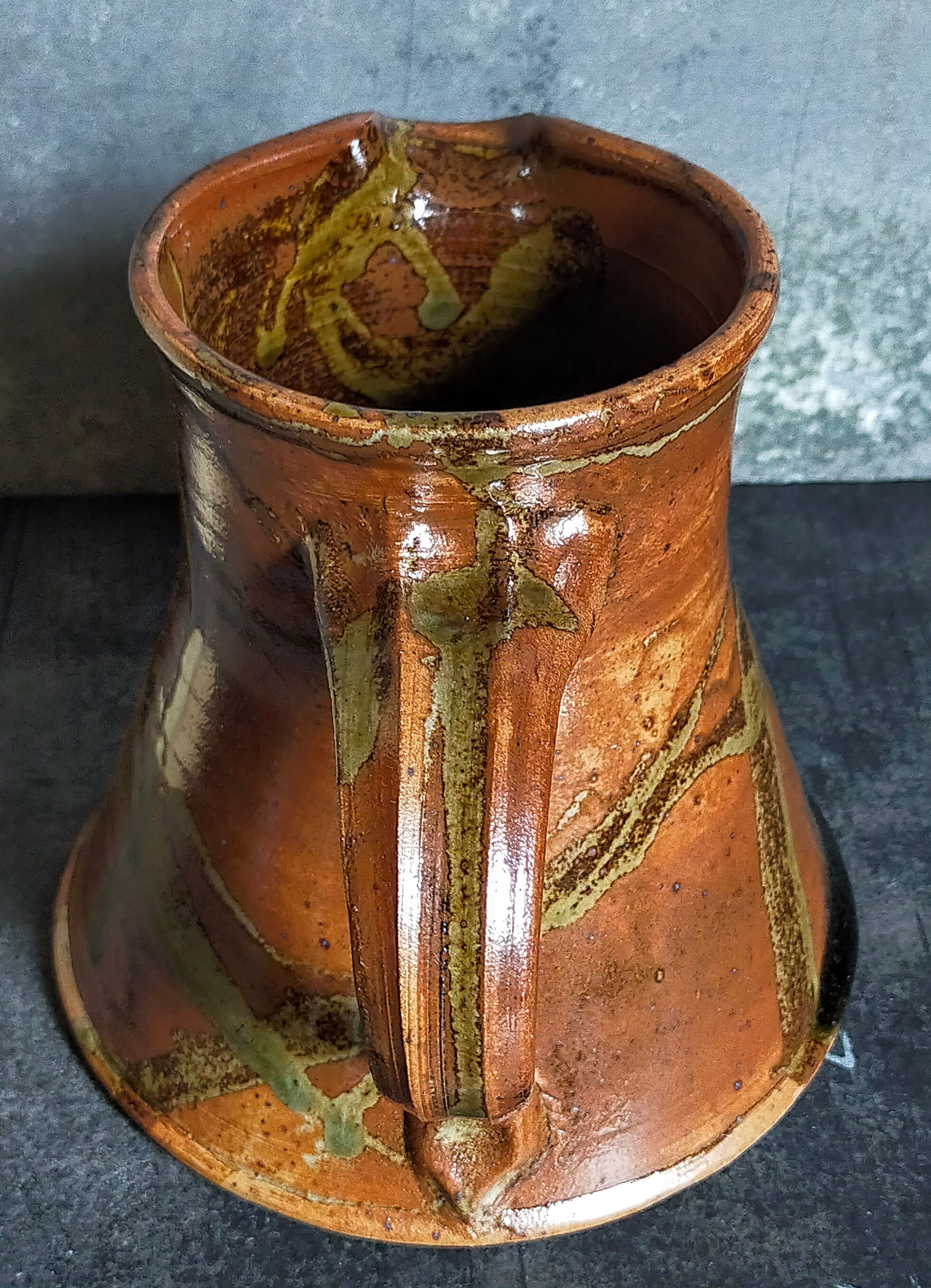 Pichet poterie de La Borne en grès émaillé art populaire