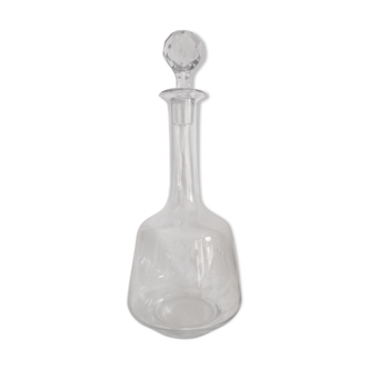 Carafe a vin crystal faceted cap