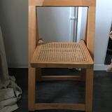 Chaise pliante en cannage