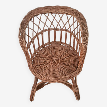 Wicker children's armchair