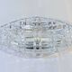 Art deco fruit bowl in crystal and metal husser strasbourg 1960 flat