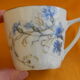 Set of 6 porcelain cups. Blueberry décor