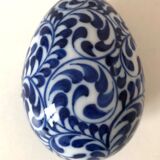 Egg Box Blue White Ceramic Thailand