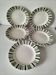 8 vintage flat plates Sarreguemines Digoin model 5329