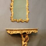 Rococo Style Console and Mirror Set