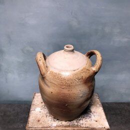 Glazed terracotta jug