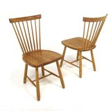 Set of 2 Scandinavian chairs "Lilla Åland", Carl Malmsten, Sweden, 1960