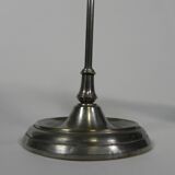 Lampe de bureau française avec abat-jour en verre, réglable, années 1930