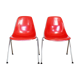 Pair of Stella fiberglass chairs