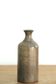 Vase bouteille en céramique marron beige, années 70