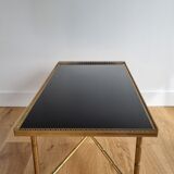Vintage brass and glass coffee table