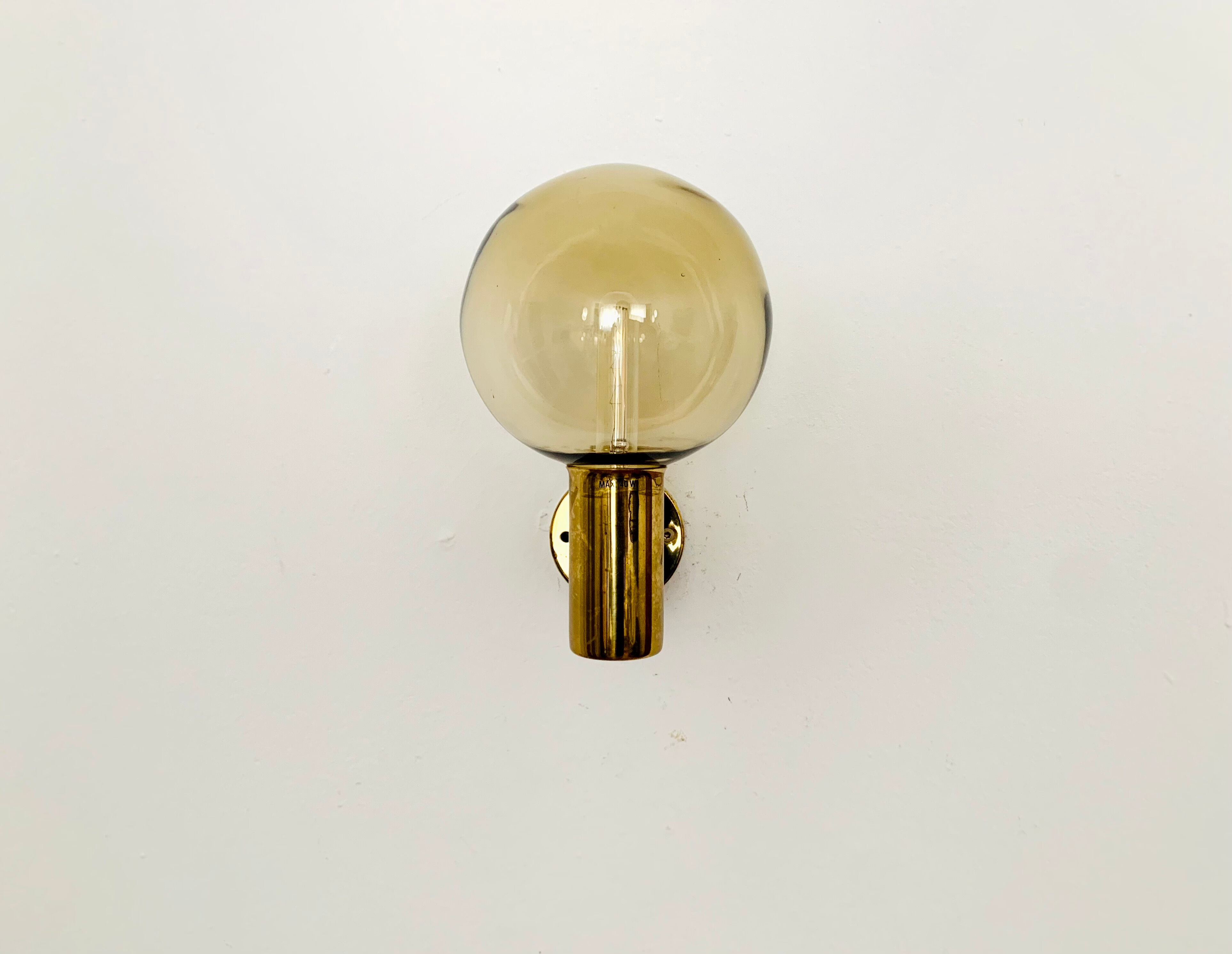 Brass wall lamp by Hans Agne Jakobsson