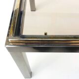 Table basse carrée Flaminia Belgochrom W. Rizzo. Vintage 70s