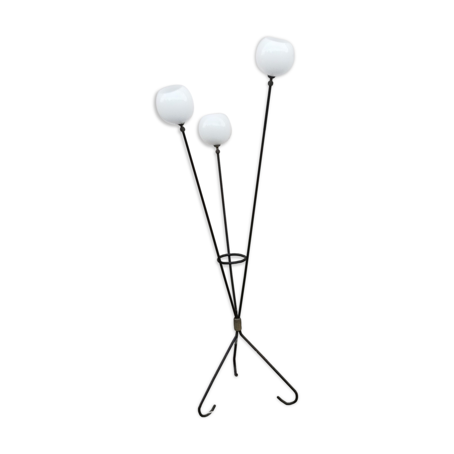 Vintage 3-spoke floor lamp