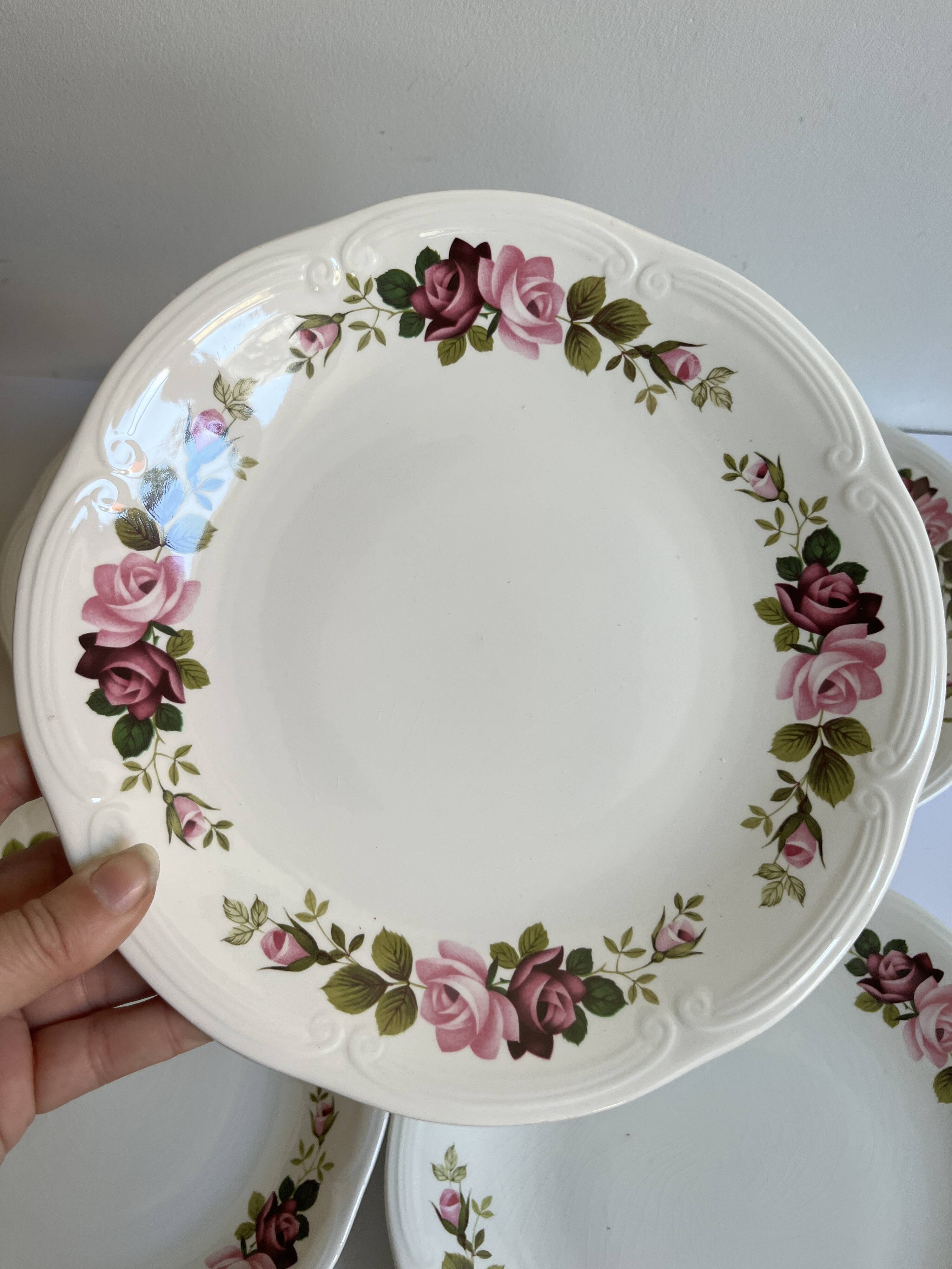Gien flower plates