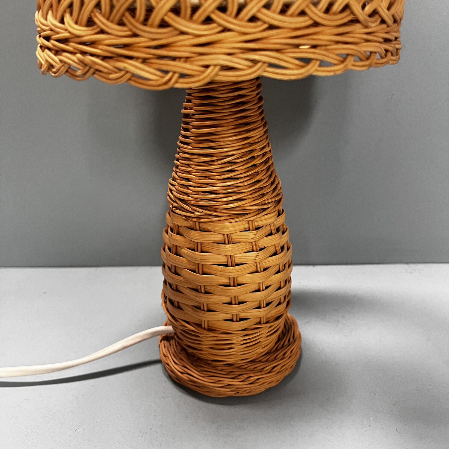Wicker lamp from the 60s